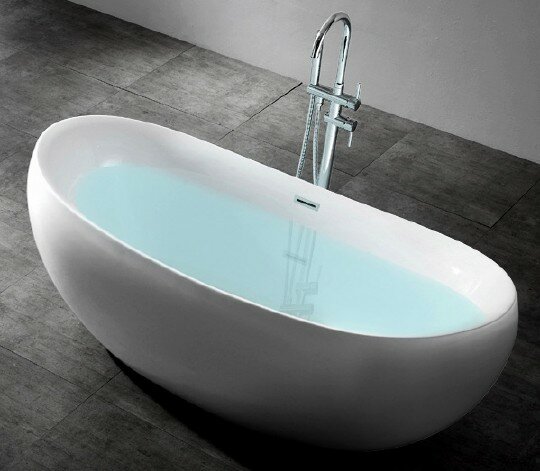 Акриловая ванна Abber AB9236 170х80 см, без гидромассажа, цвет белый