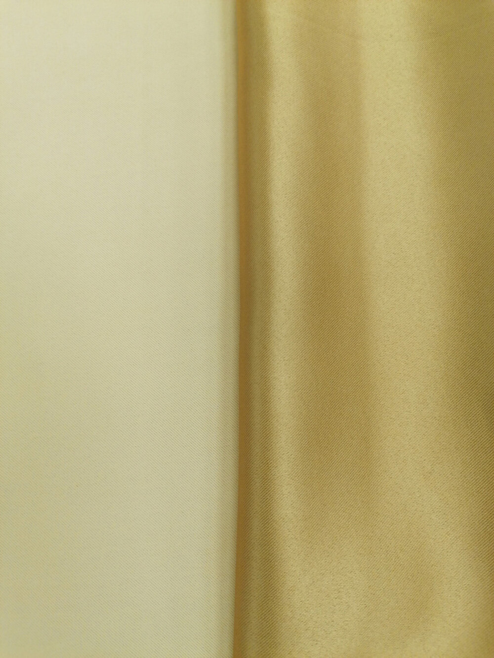 Портьера Блэкаут двусторонний, Однотонный, Цвет Золото, бежевый - фотография № 2