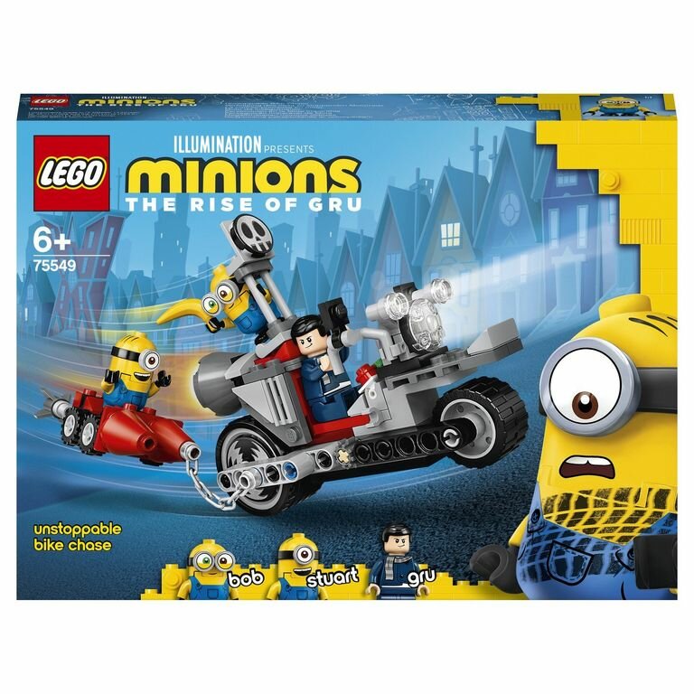 LEGO Minions Конструктор Невероятная погоня на мотоцикле, 75549