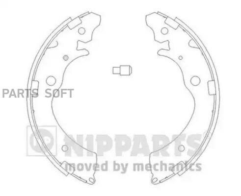 NIPPARTS J3504020 Колодки торм. 1шт