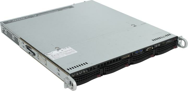 Сервер Никс sS6000/1U S63521Ci Xeon E3 1230 v6/32 ГБ/2 x 4 Тб HDD/Aspeed AST2400