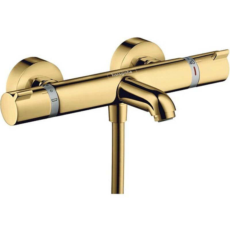 Смеситель для ванны термостатический золотой Hansgrohe Ecostat Comfort 13114990