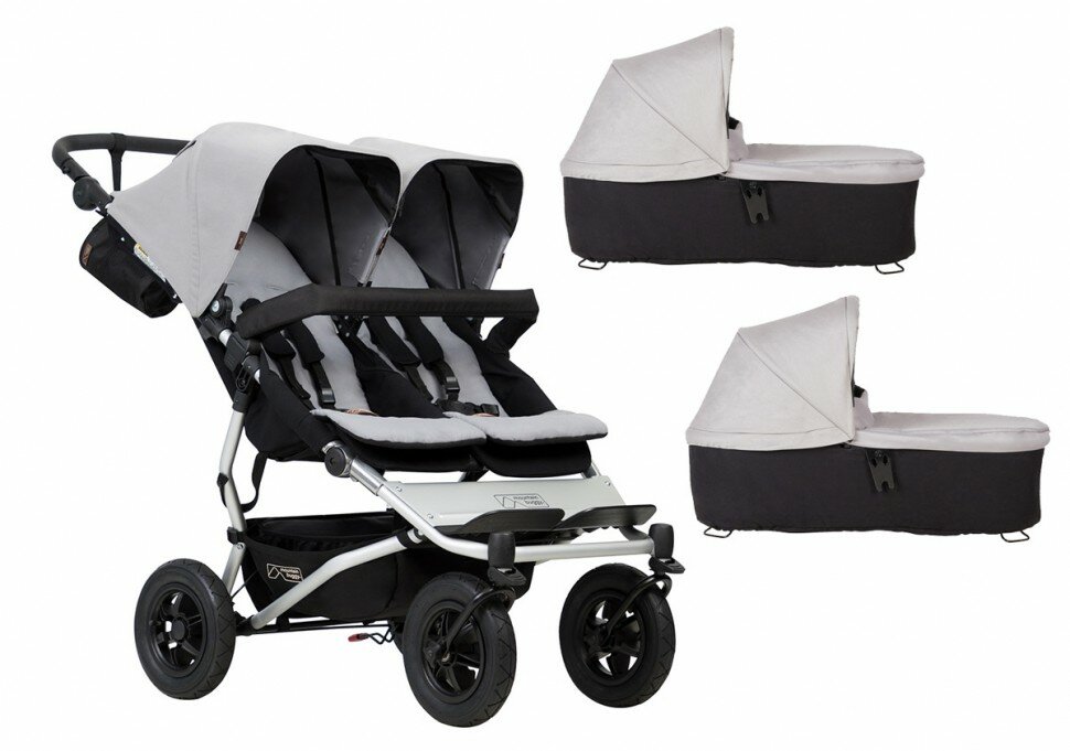 Коляска (2 в 1) для двойни Mountain buggy Duet 3.0 (Silver)