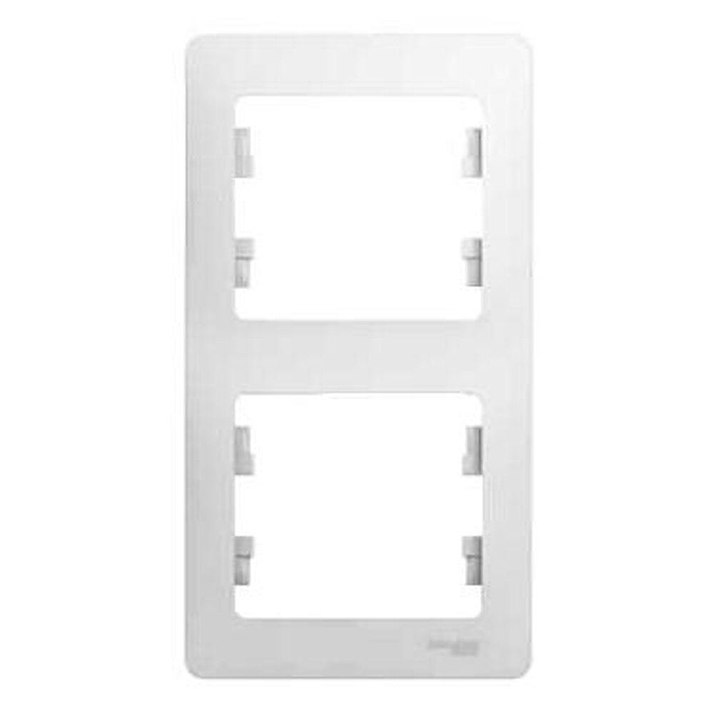 фото Рамка Schneider Electric Глосса 2 поста вертикальная белая