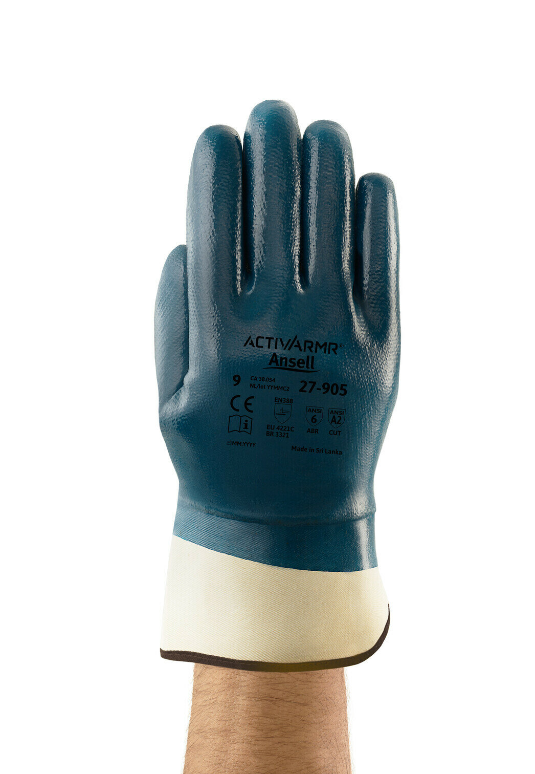 Перчатки Ansell от механических повреждений ActivArmr Hycron 27-905-10