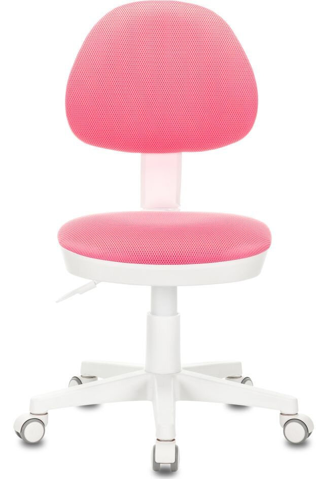 Кресло детское Бюрократ KD-3 розовый TW-13A крестов. пластик белый - фотография № 2