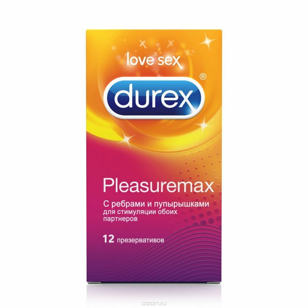 Презервативы дюрекс (№12 Pleasuremax (с ребрами и пупырышками))