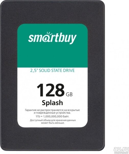 Флеш диск Smartbuy 128Gb Sataiii Splash SBSSD-128GT-MX902-25S3 .