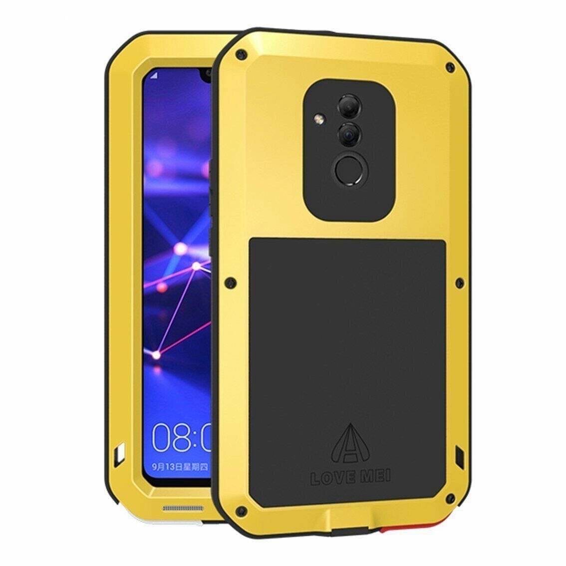 Гибридный чехол LOVE MEI для Huawei Mate 20 Lite (желтый)