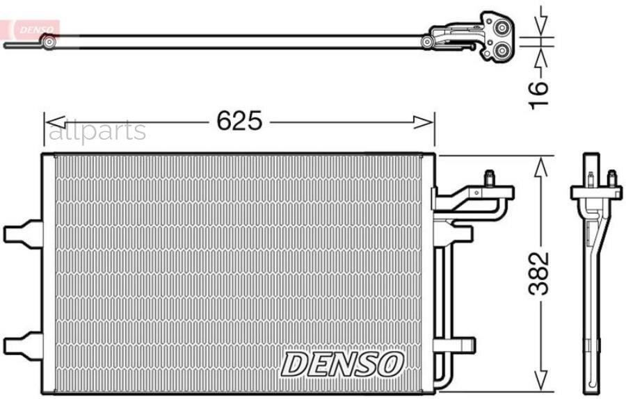 DENSO DCN33009 Радиатор кондиционера