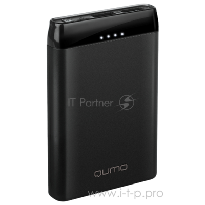 Портативное зарядное устройство Qumo PowerAid P5000, 5000 мА-ч, 2 USB 1A+2.4A (2.4а сумм), вход до 2
