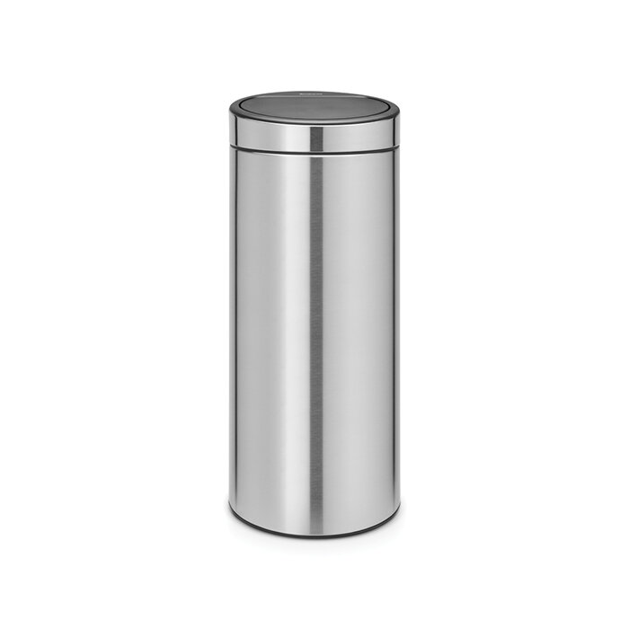 Мусорный бак Brabantia Touch Bin, 30л, матовая сталь 115349