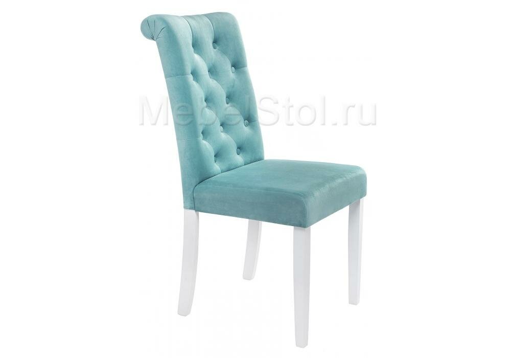 Стул Woodville Amelia White/Fabric tiffany