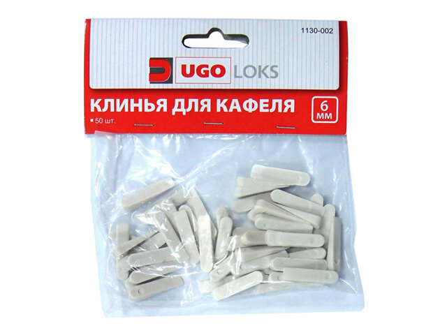 клинья для кафеля большие UGO LOKS 37х6мм 50шт