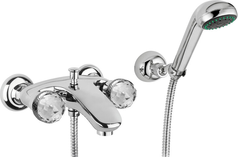 Смеситель для ванны с душем Migliore Axo Swarovski (ML.AXO-602F Cr)