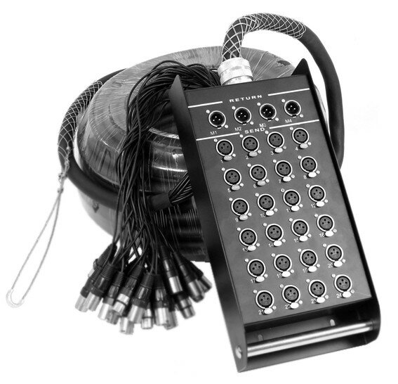 Invotone DB2404/30M мультикор, 24 входа-4 выхода, 30 метров - фото №1
