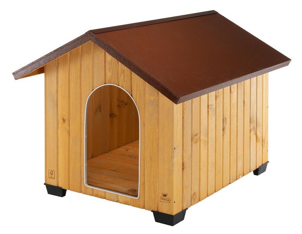 Будка для собак Ferplast Domus Maxi (деревянная) 111,5х132х103,5 см. - фотография № 1