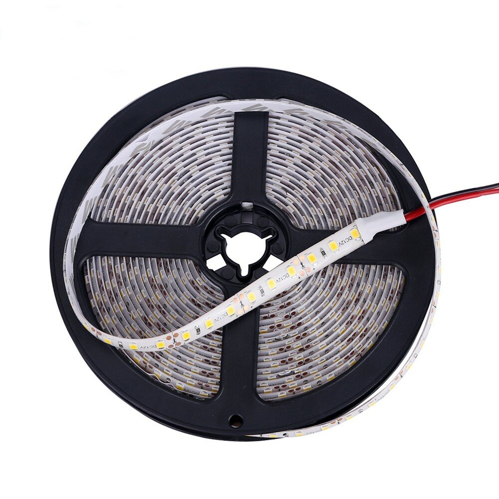 Светодиодная лента SMD2835-120LED-P65-12V Double line 5м. - Цвет свечения:Белый 5500-6000K - фотография № 2