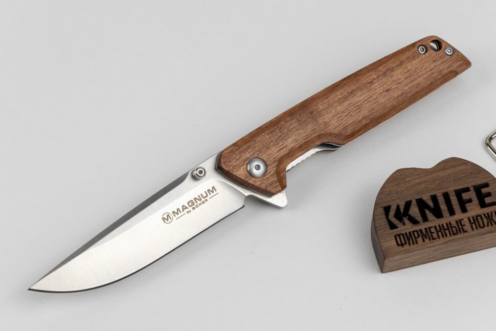 Нож "Straight Brother Wood" 440А Bubingo 01MB723 от Boker Magnum