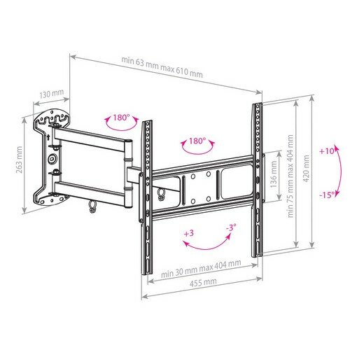 Кронштейн Arm Media LCD 415 black