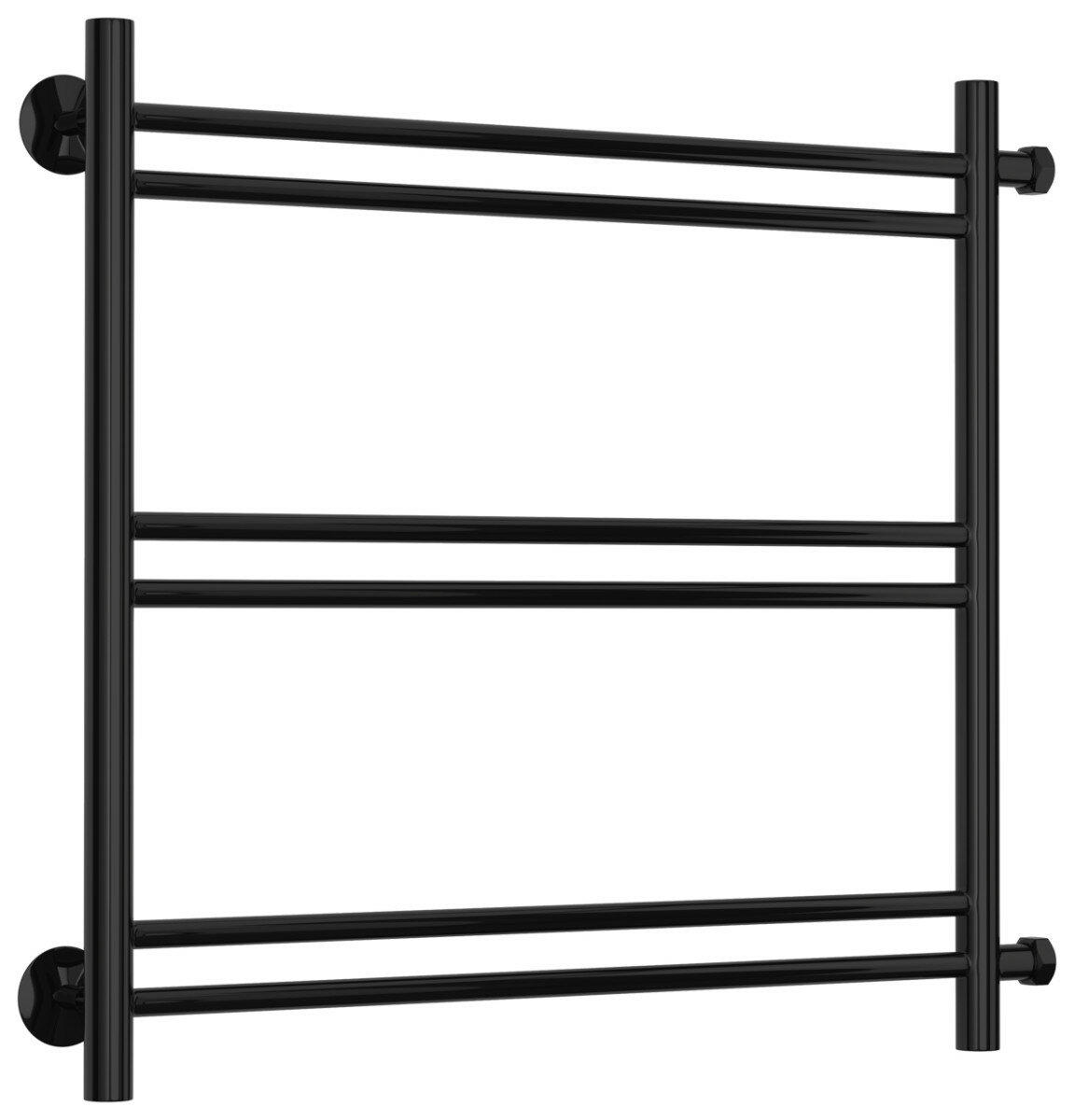 фото Сунержа Полотенцесушитель водяной Сунержа 17611-5060 Версия-Б1 Стилье 500х600 мм (2+2+2) П 16, черный
