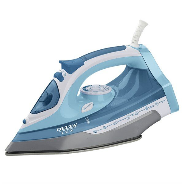 фото Утюг Delta Lux DL-712 белый с серо-голубым