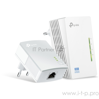 Адаптер Powerline Tp-link TL-WPA4220 2x10/100Mbps 500Mbps 802.11n 300Mbps