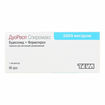 Дуоресп спиромакс ПОР. Для ингал. ДОЗ. 320МКГ+9МКГ/доза 60ДОЗ