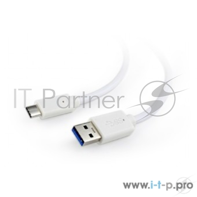 Cablexpert Кабель USB3.0 Am/usb Type-C, 1.8м, белый, пакет (ccp-usb3-amcm-6-w)