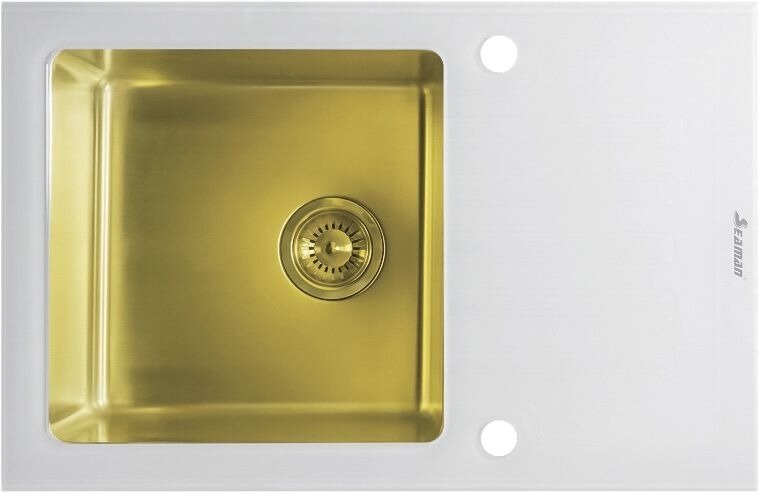 Мойка кухонная Seaman Eco Glass SMG-780W-Gold SMG-780W-Gold.B