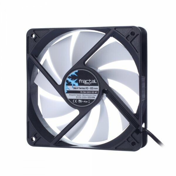 Вентилятор для корпуса FRACTAL DESIGN Silent Series R3 120mm (FD-FAN-SSR3-120-WT)