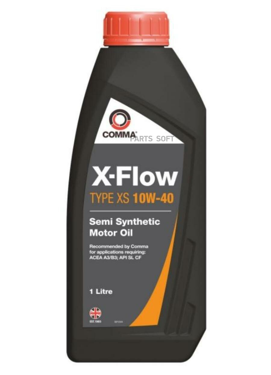 COMMA XFXS1L Масло моторное 10W40 COMMA 1л полусинтетика XFLOW TYPE S