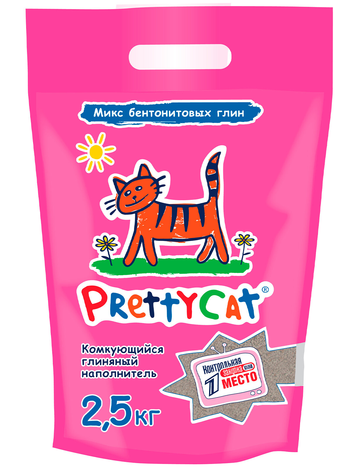 PrettyCat наполнитель комкующийся для кошачьих туалетов "Euro Mix" 2,5 кг - фотография № 1
