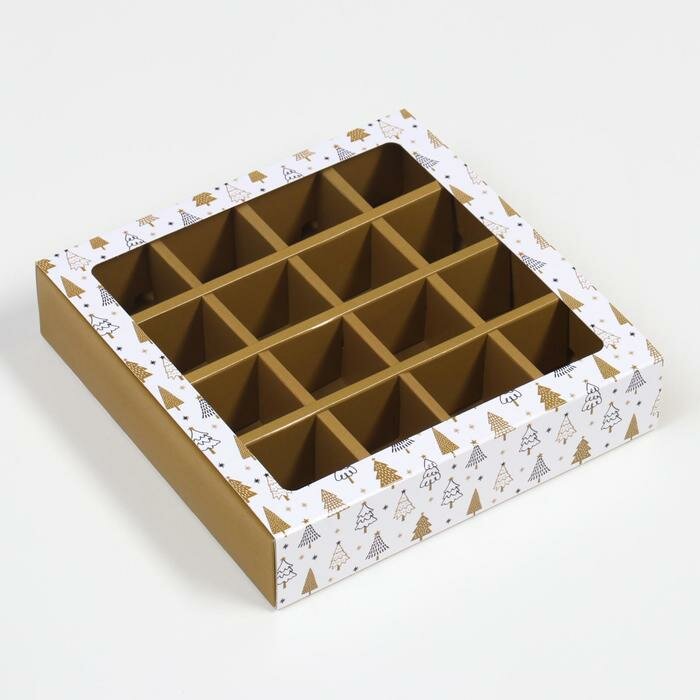 Коробка для конфет 16 шт 