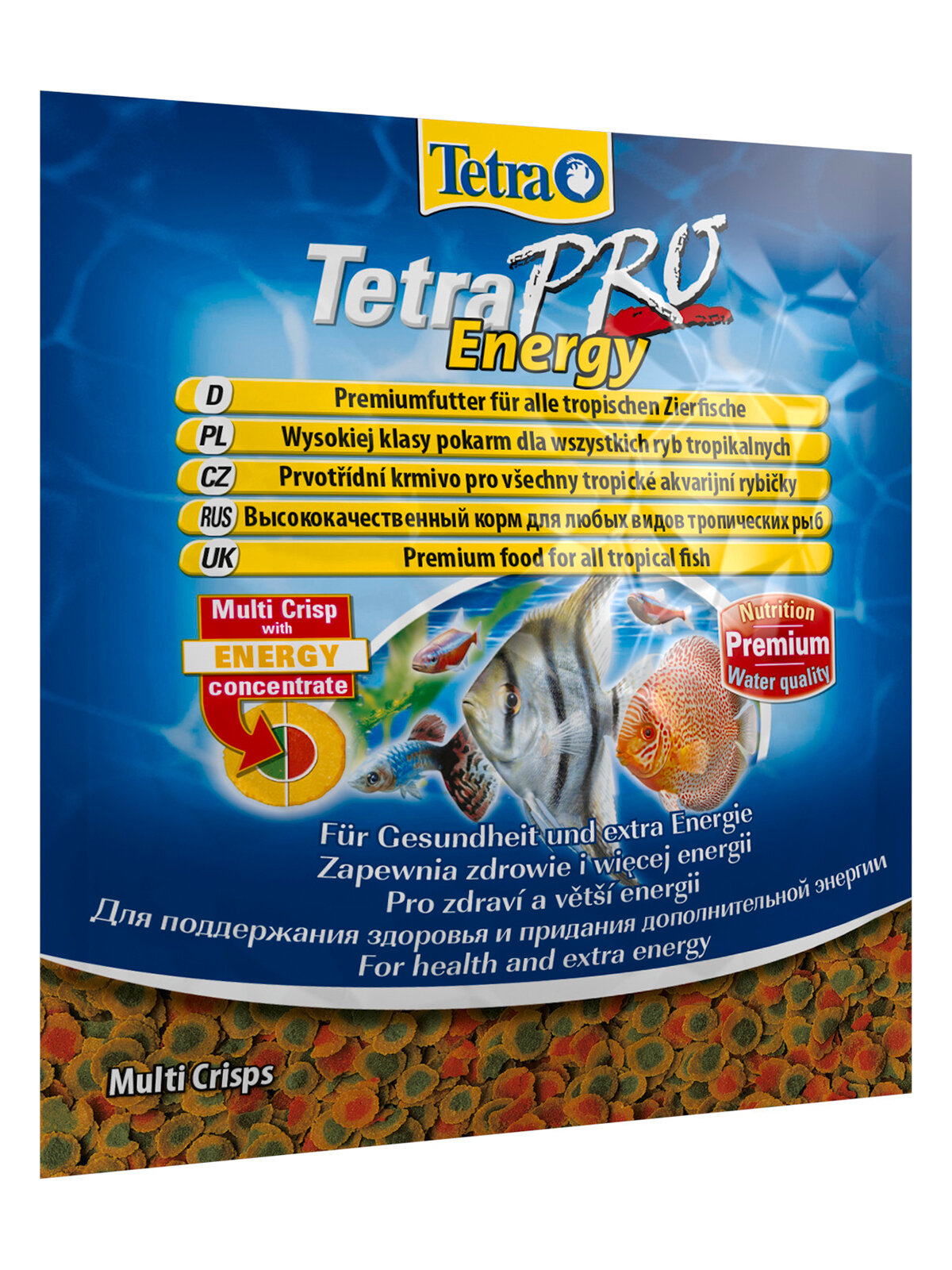 Корм-чипсы для всех видов рыб TetraPro Energy Crisps для дополнительной энергии 12 г. (sachet)
