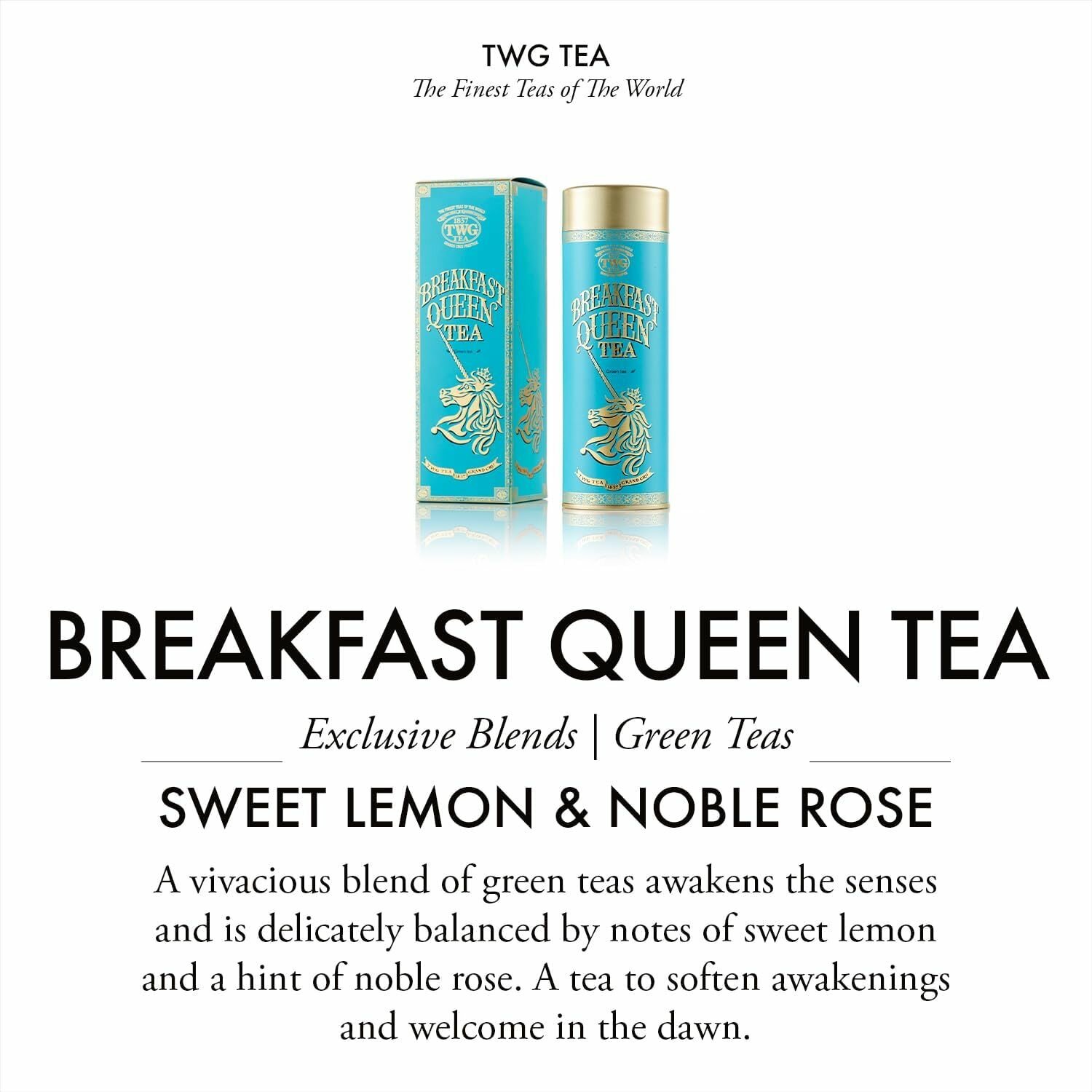 Зеленый чай TWG Breakfast Queen Tea с лепестками роз, 2 x 100г - фотография № 2