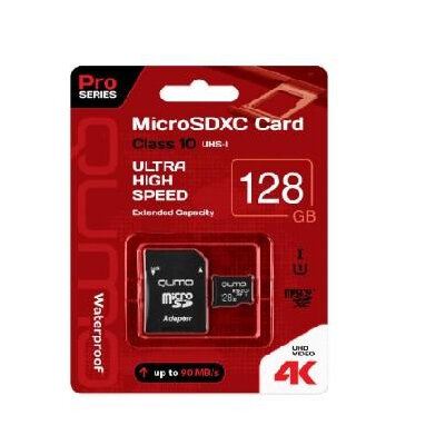 Qumo (24627) MicroSDXC 128 GB Qumo Uhs-i U3 Pro (qm128gmicsdxc10u3) .