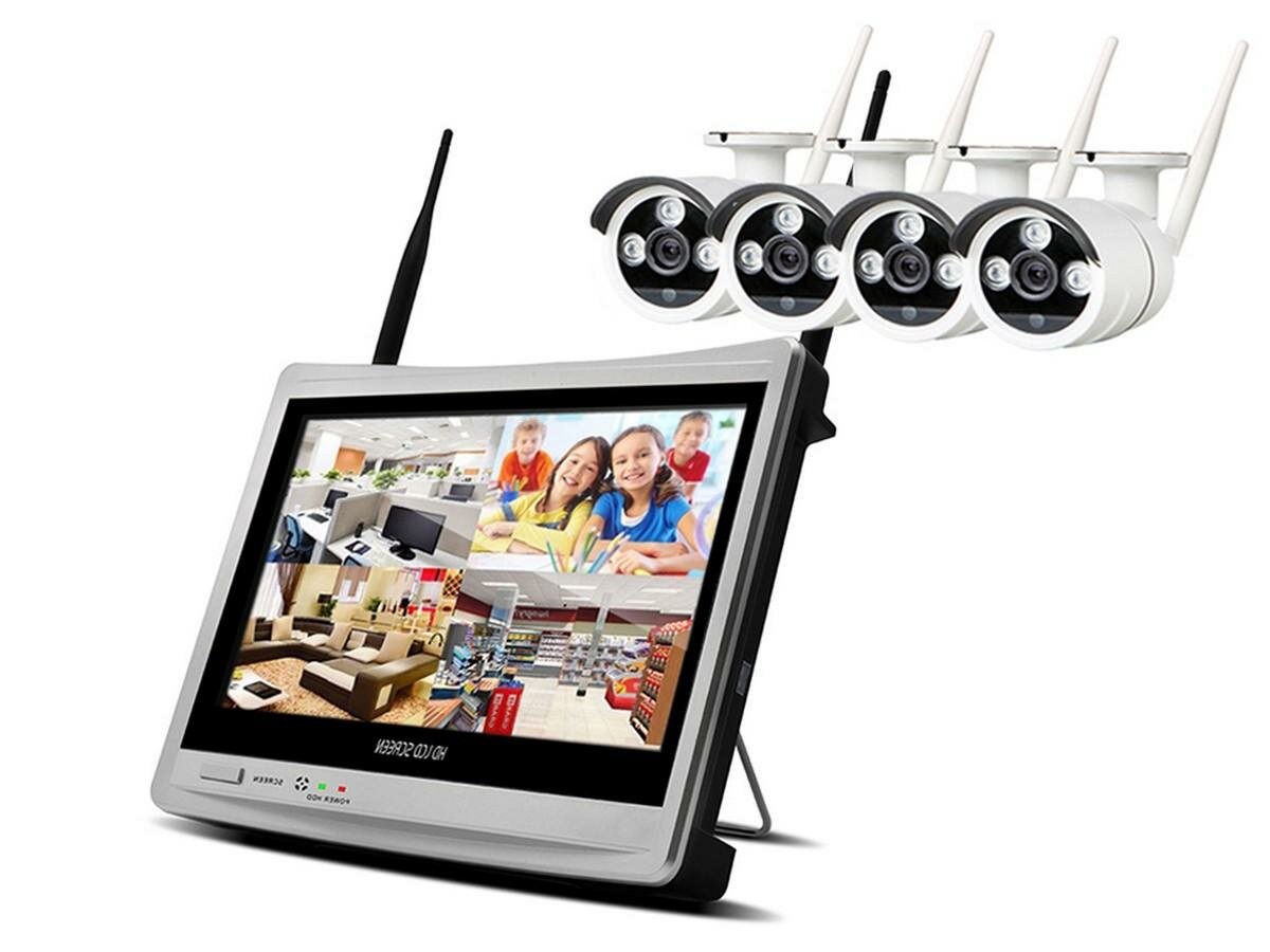 Kvadro Vision Планшет 2.0R Люкс (E94551BE) - система видеонаблюдения на 4 камеры видеонаблюдение для дома через интернет комплект системы видеонаблю