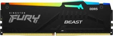 Память оперативная Kingston 8GB 5600MT/s DDR5 CL40 DIMM FURY Beast RGB