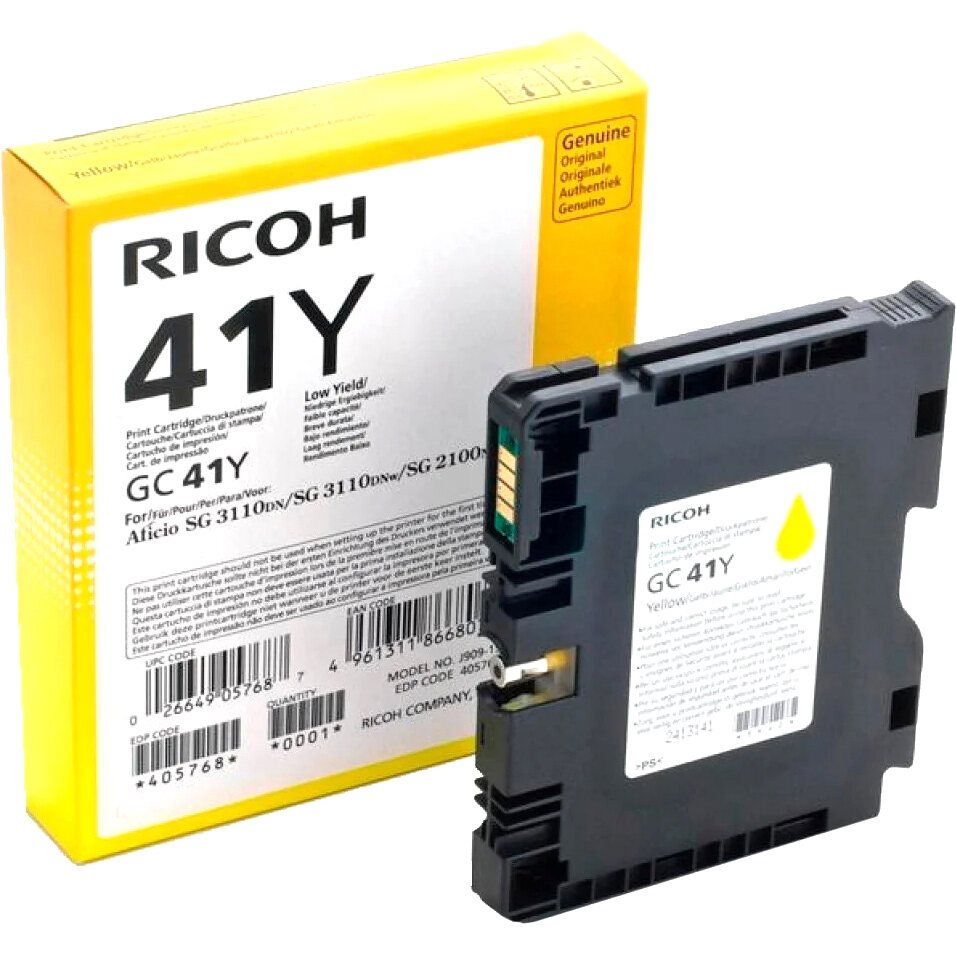 Ricoh       GC 41Y  Print Cartridge GC 41Y