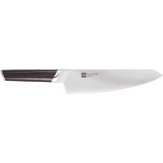 Нож-шеф из композитной стали HUOHOU Composite Steel Chef's knife, HU0043, черная рукоять, 19,7см