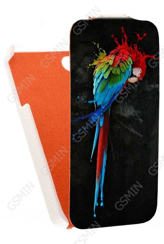 Кожаный чехол для Apple iPhone 4/4S Grip Luxurious Case - (Белый) (Дизайн 152)