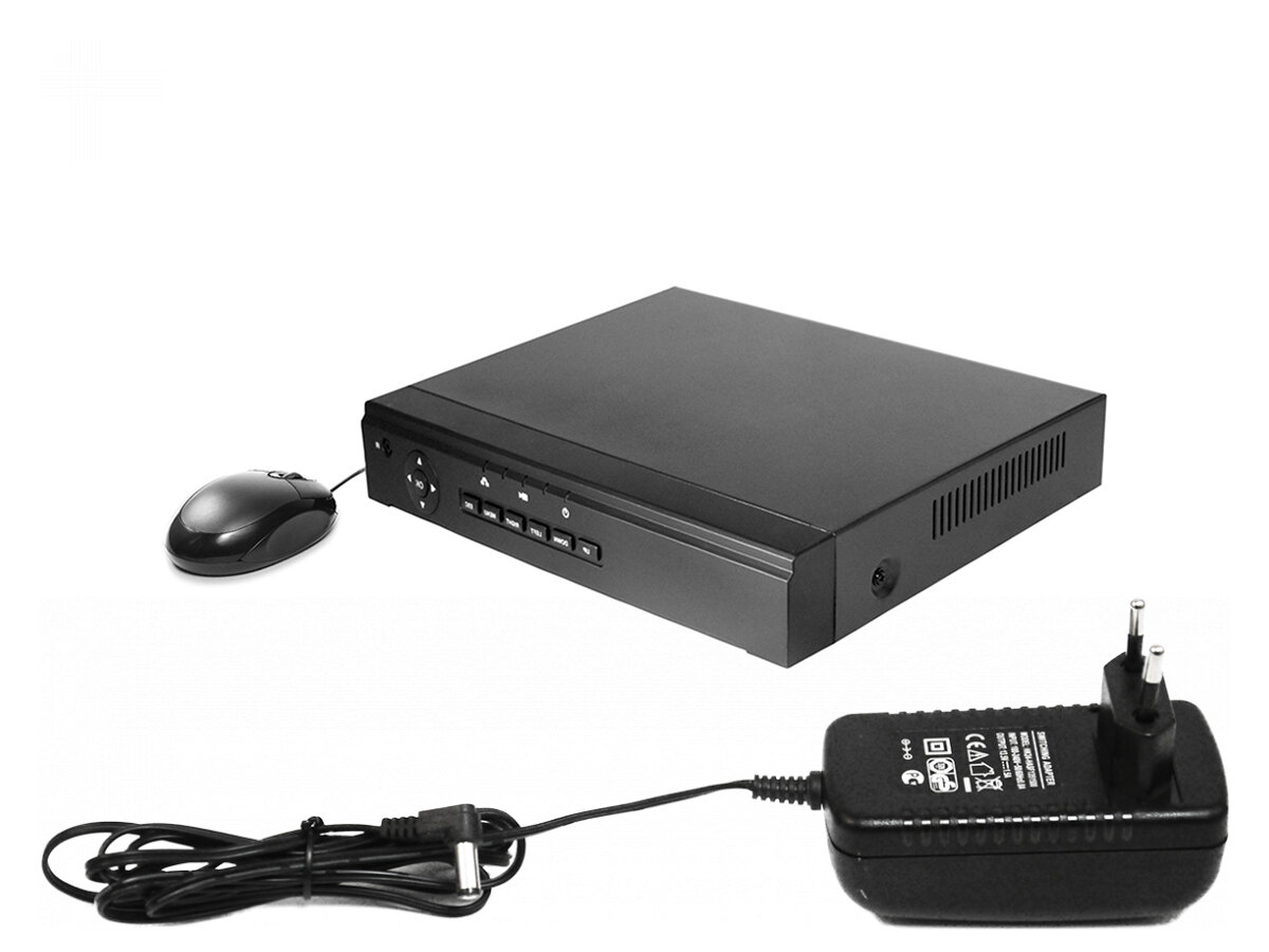 4 канальный сетевой IP регистратор POE скай N5004-POE (N6993EU) (поддержка 4 IP камер 5 мегапикселя питание PoE просмотр со смартфона)