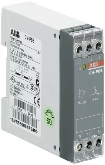 Abb cm-pbe реле контроля напряжения (контроль 1-3-фаз) (контроль обрыва ...
