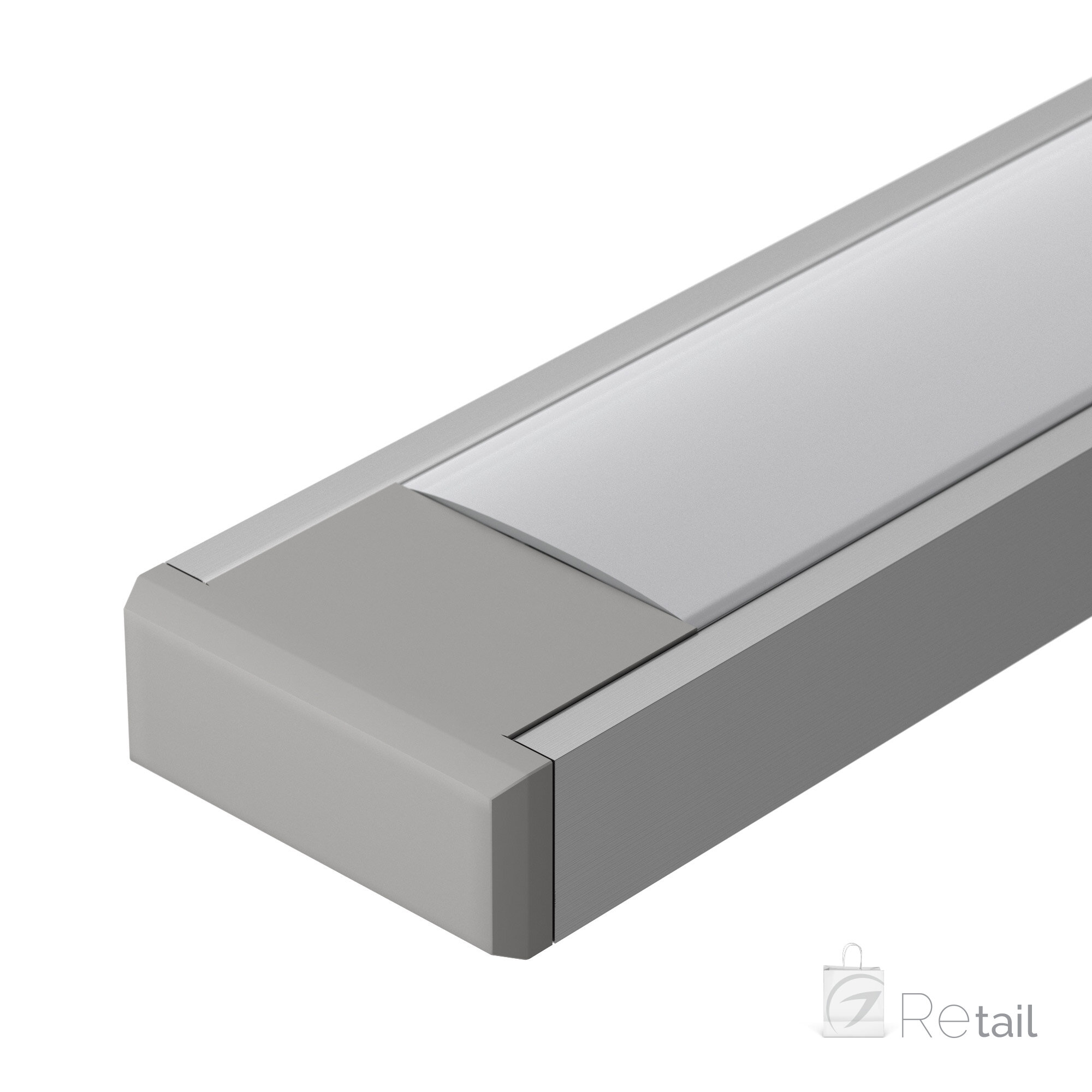 029024 Профиль с экраном MIC-2000 ANOD+OPAL (Arlight, Алюминий)