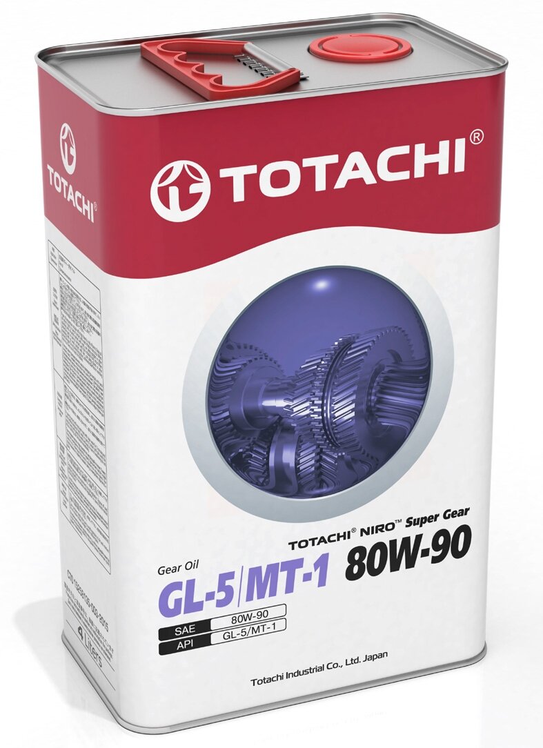 Масло трансмиссионное TOTACHI NIRO Super Gear 80W-90 4л API GL-5 минер.