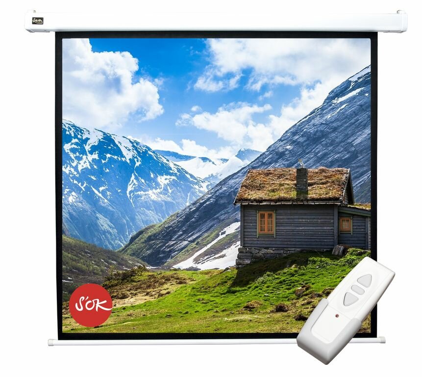 Экран для проектора Sakura Cinema S OK SCPSM-180X180FG 1:1 Pro white