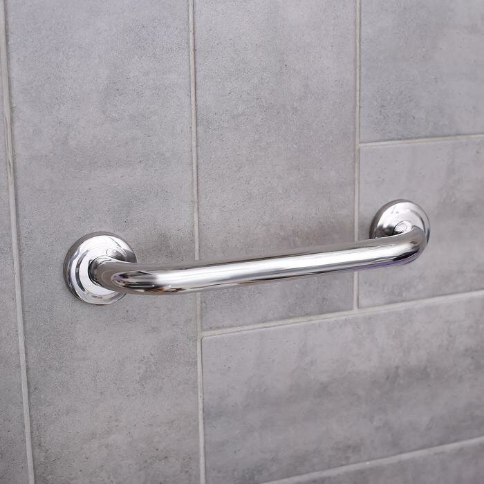 Поручень для ванны, 34×5×8,5 см, нержавеющая сталь - фотография № 1