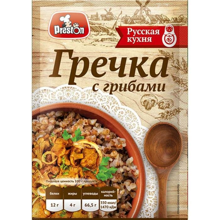 Гречка с грибами "Preston", 40 г