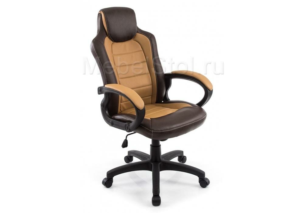 Компьютерное кресло Woodville Kadis Kadis коричневое / бежевое